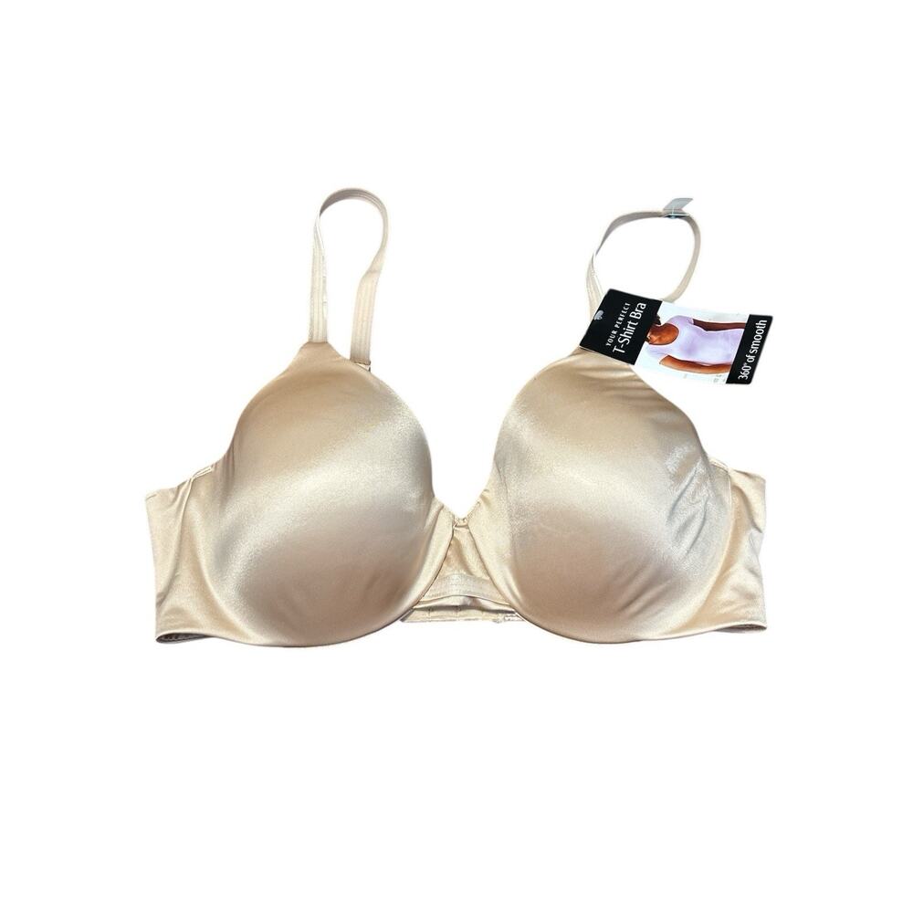 Bali Lilyette Plunge Comfort Lightly Padded Tshirt Underwire Bra 36C 0462 NWT